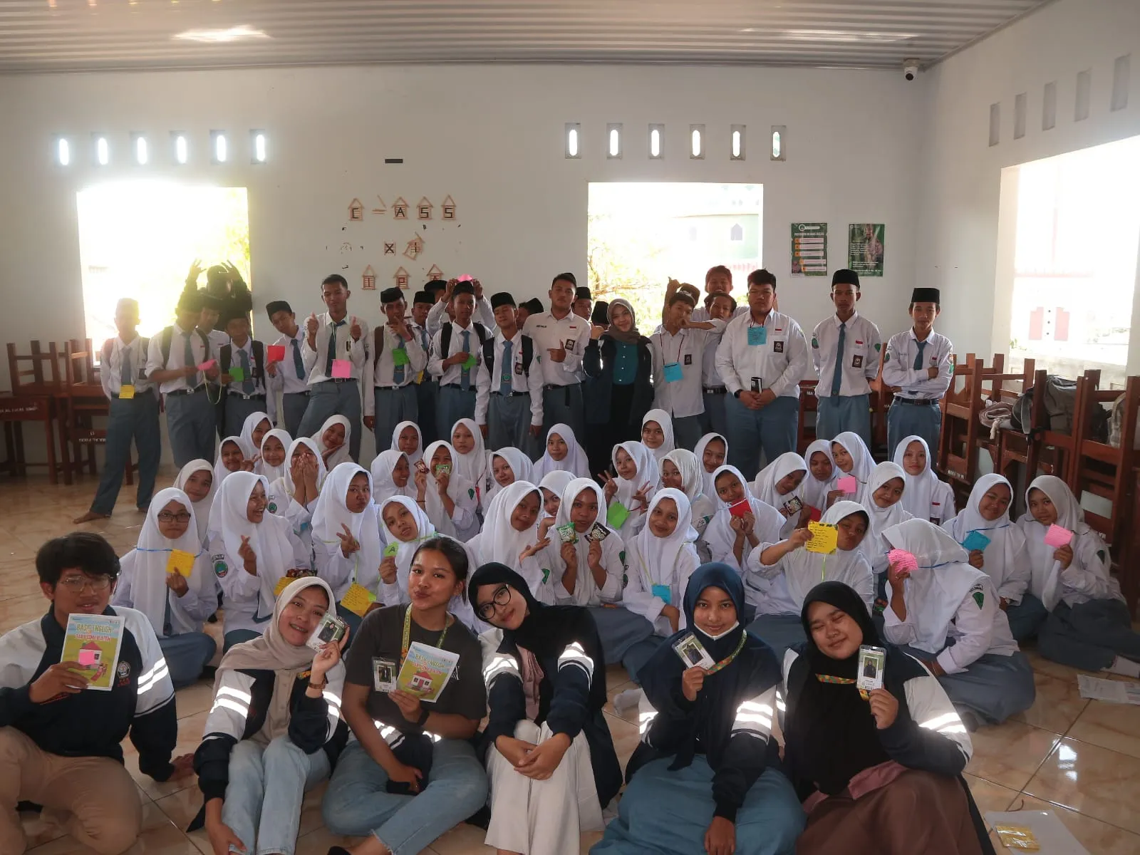 A group of people posing for a photo AI-generated content may be incorrect.