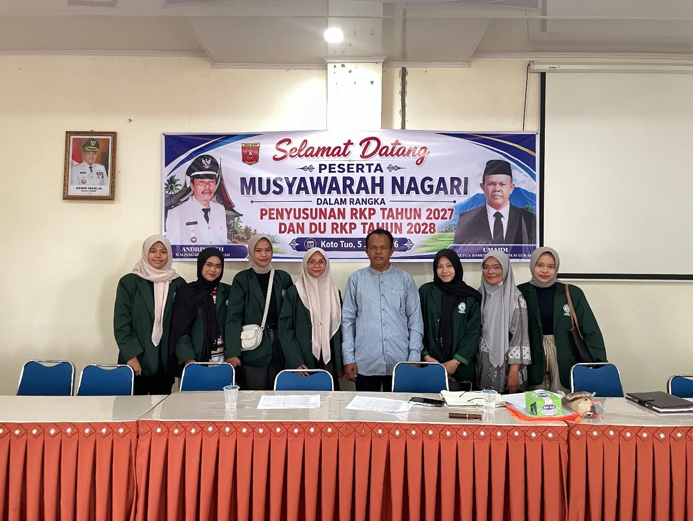 Dari Teori ke Praktik, Mahasiswa Administrasi Publik UM Natsir Bukittinggi Hadiri Musyawarah Nagari Balai Gurah dalam Penyusunan RKP 2027