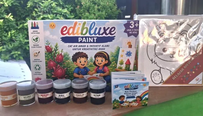 Berawal dari Kekhawatiran akan Keamanan Anak, Dua Pelajar MAN 1 Lamongan Kembangkan Edibluxe Paint